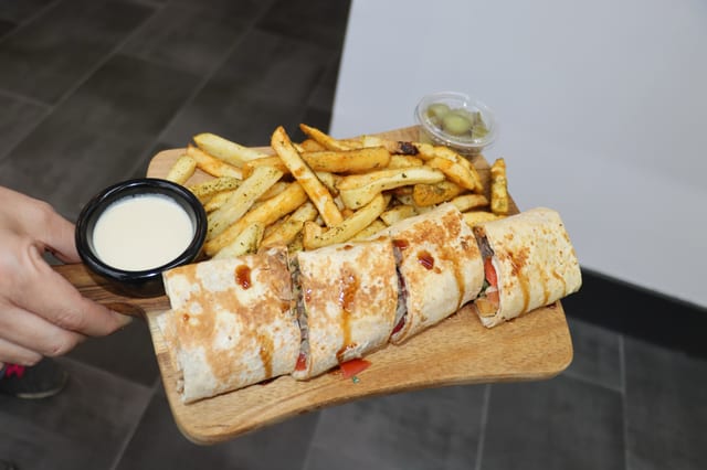 Chicken Shawarma Sandwich Combo.