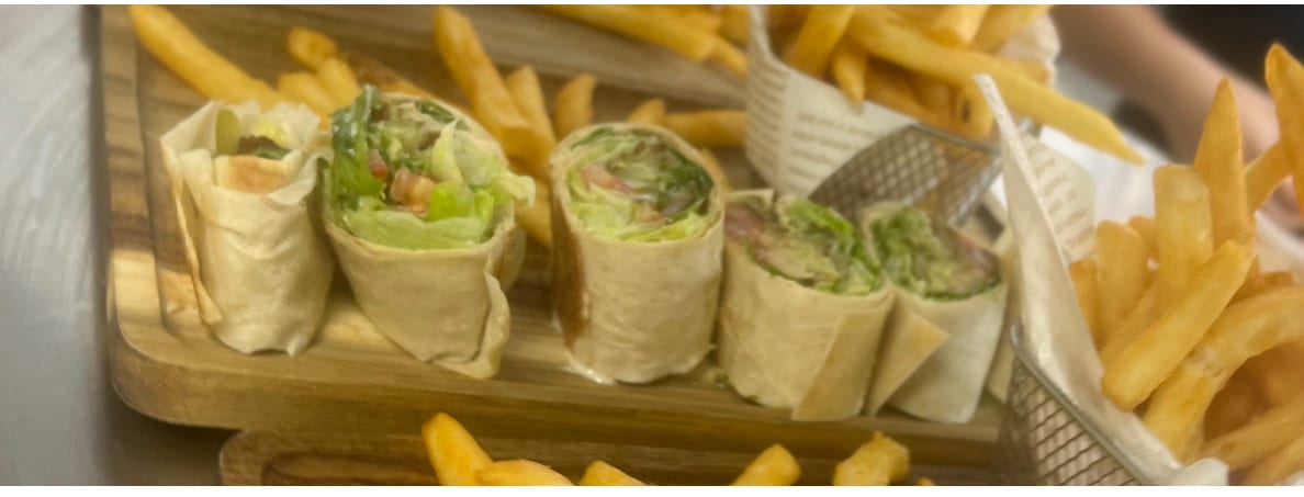 Falafel Sandwich Combo.