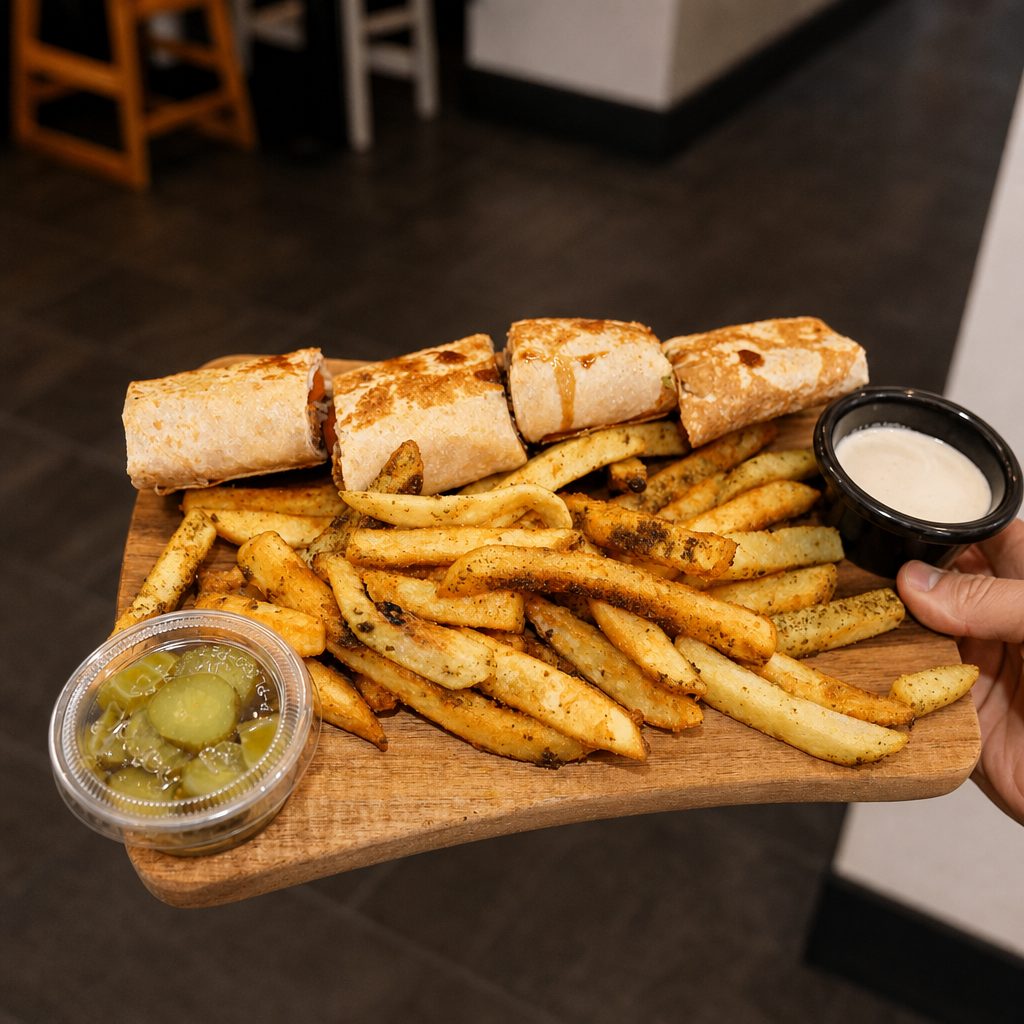 Shish Kabob Sandwich Combo.
